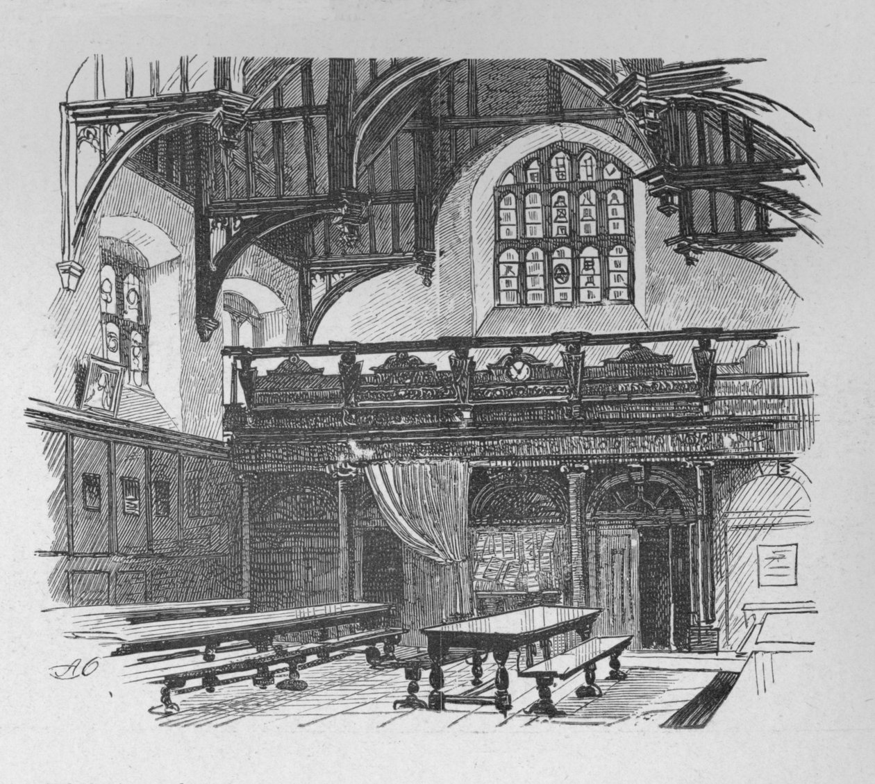Grays Inn Hall, 1890 de Unbekannt