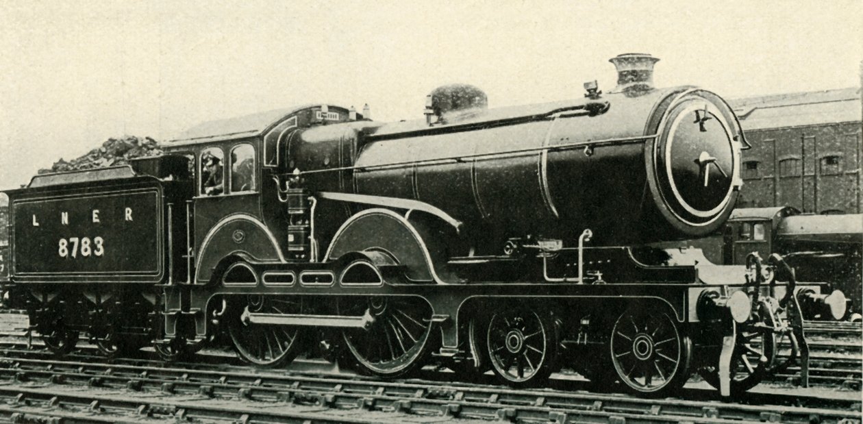 Grande tipo oriental 4-4-0 em libré especial para trens reais, c1930. de Unbekannt