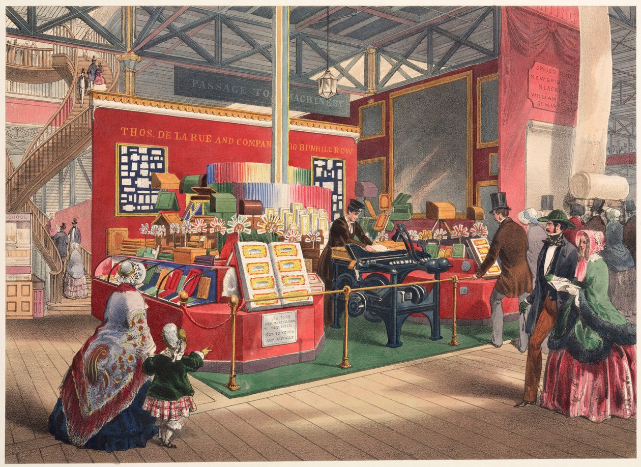 Grande Exposição 1851 Papelaria e Máquinas de Envelope De la Rue de Unbekannt