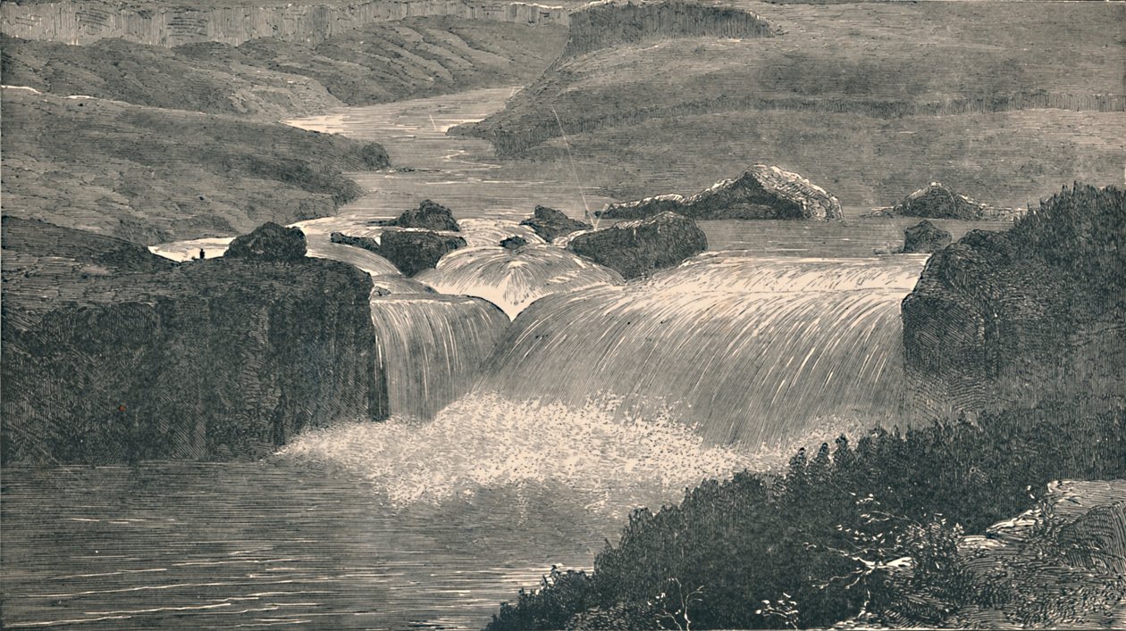 Grandes Cataratas do Rio Yellowstone, 1873, 1883 de Unbekannt