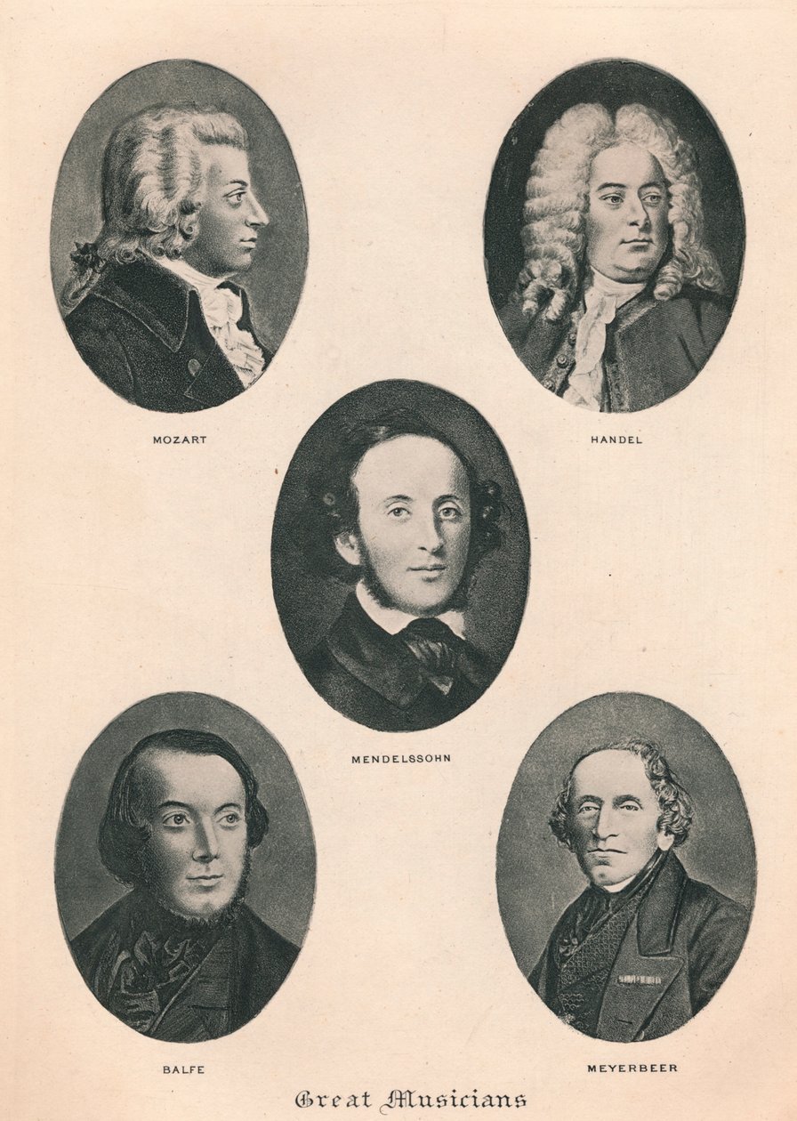 Grandes músicos - Placa IV., 1895 de Unbekannt
