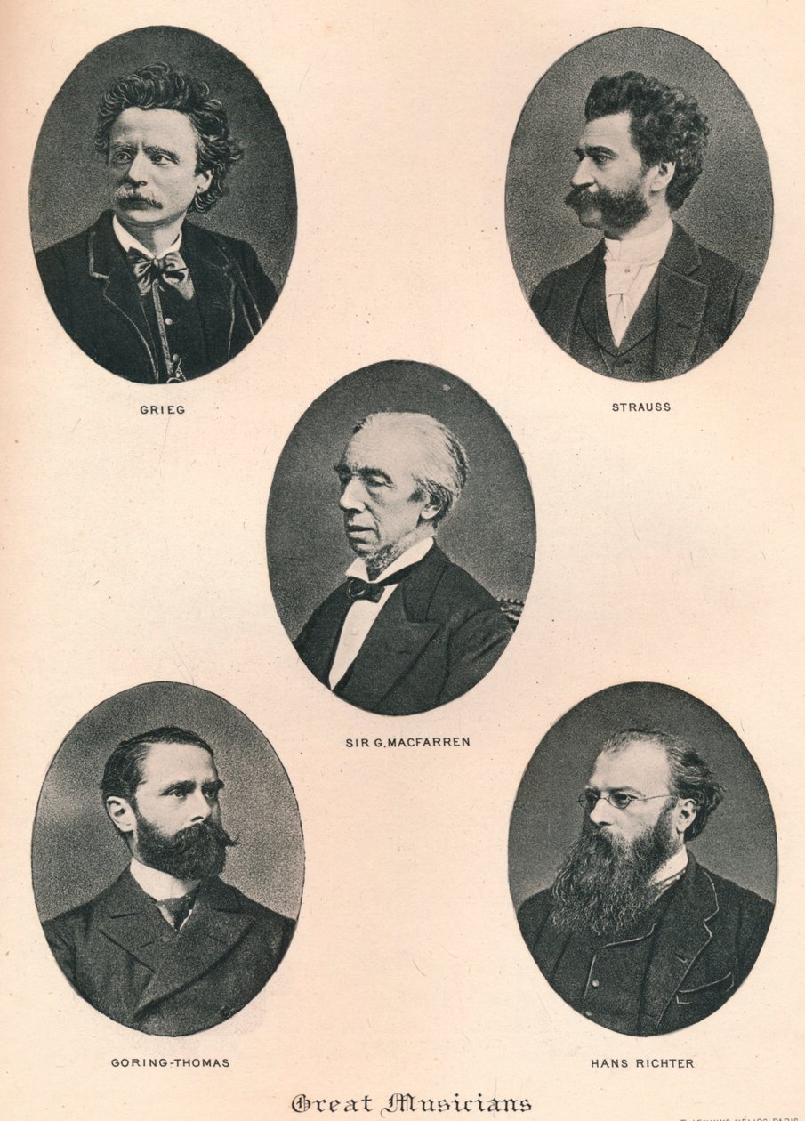 Grandes músicos - Placa IX., 1895 de Unbekannt