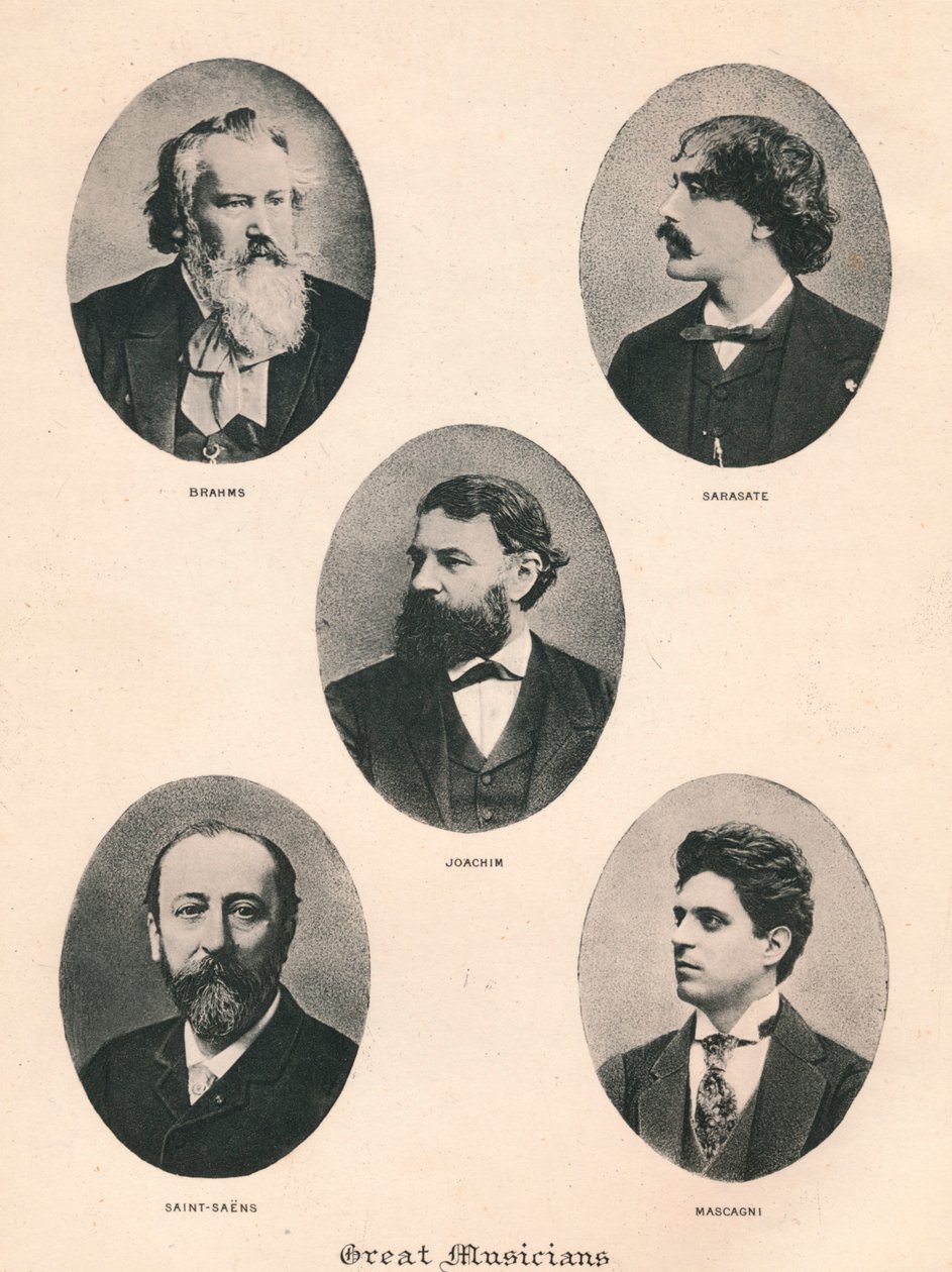 Grandes músicos - Placa VII., 1895 de Unbekannt