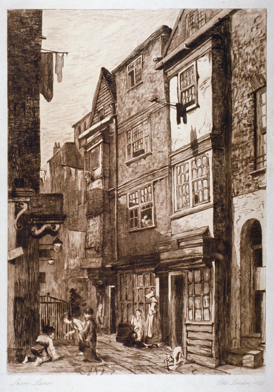Great Shire Lane, Cidade de Londres, 1793 de Unbekannt
