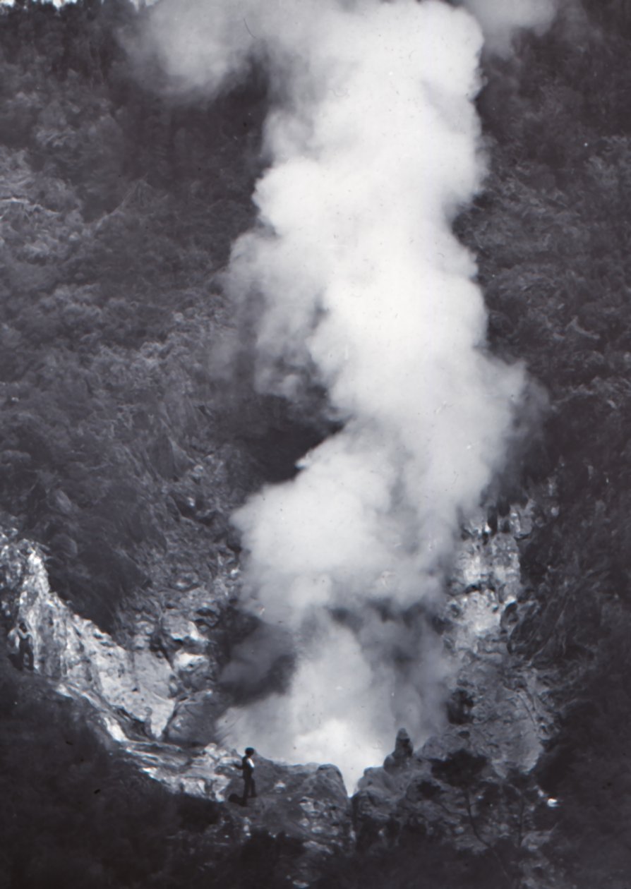 Grande Wairakei Geyser, final do século XIX e início do século XX. de Unbekannt