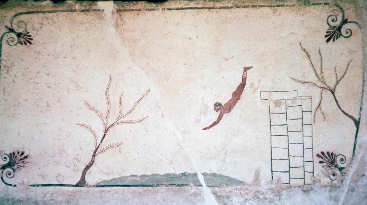 Pintura da tumba grega, século V a.C. de Unbekannt