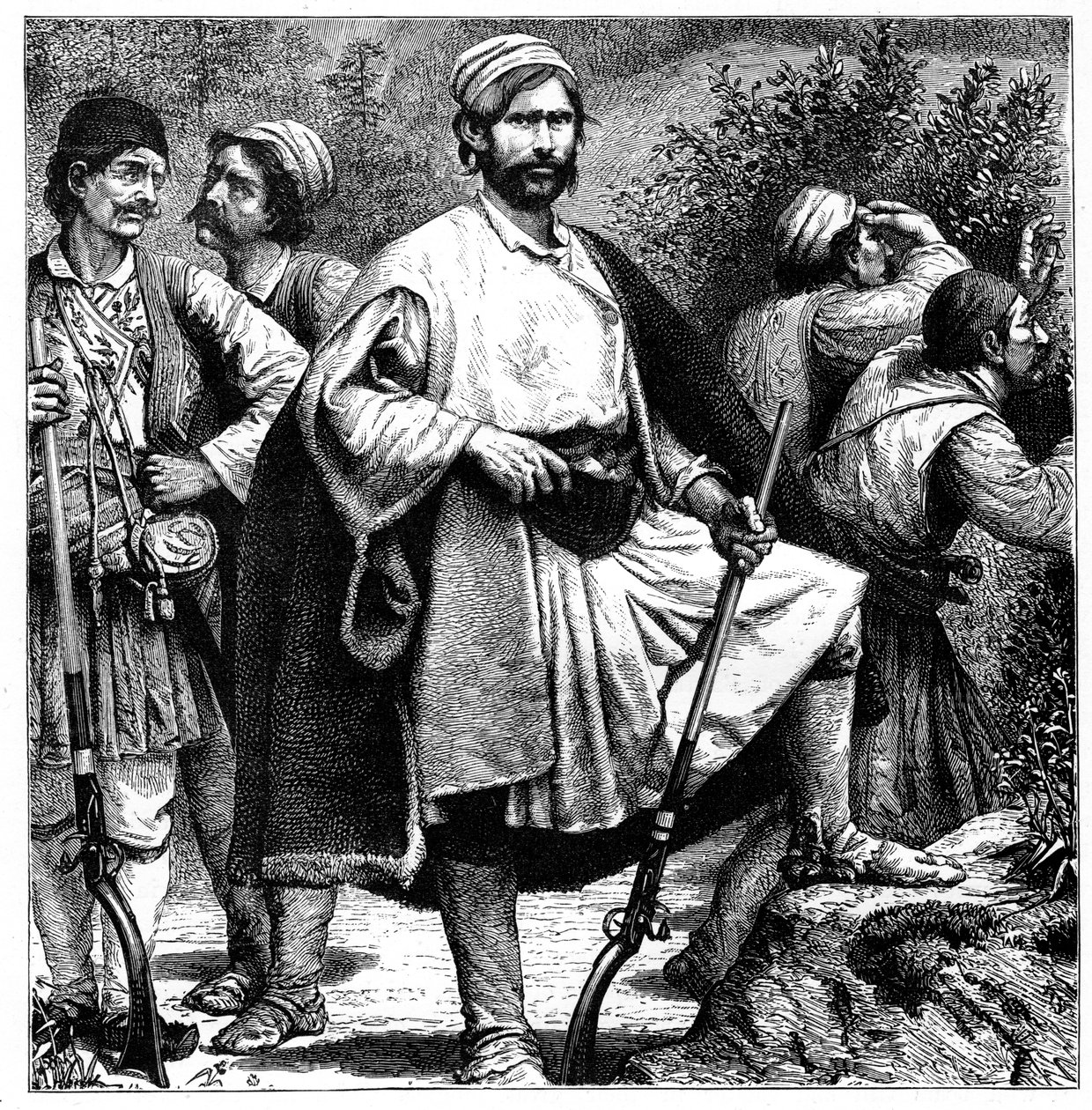 Bandidos gregos, c1890 de Unbekannt