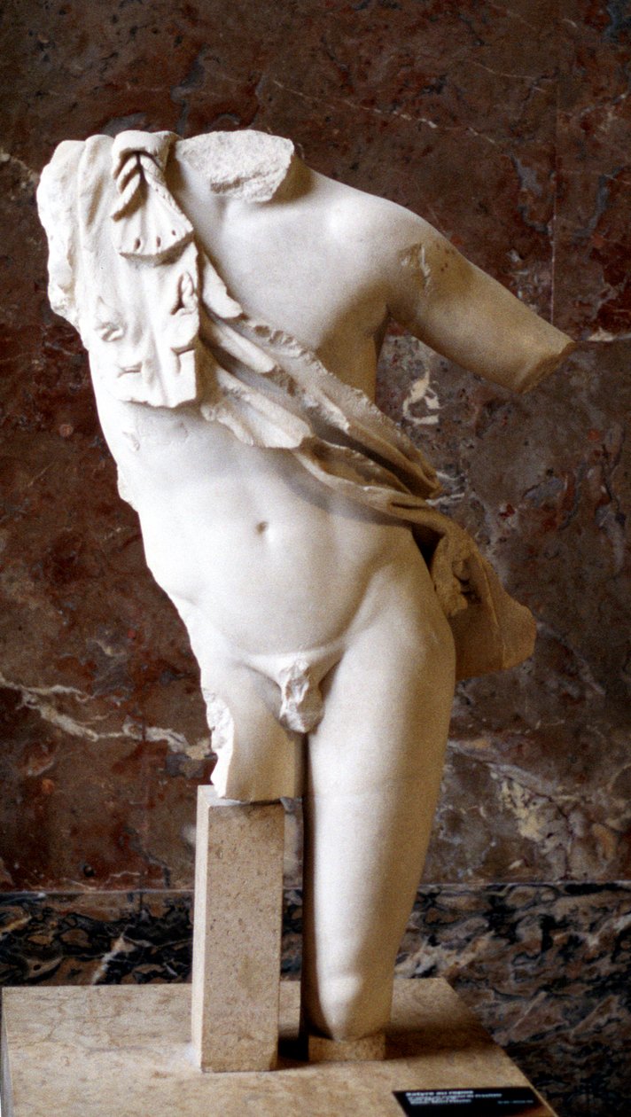 Estátua grega de um torso masculino, século V aC de Unbekannt