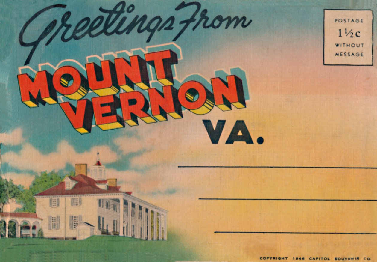 Saudações de Mount Vernon VA, 1946 de Unbekannt