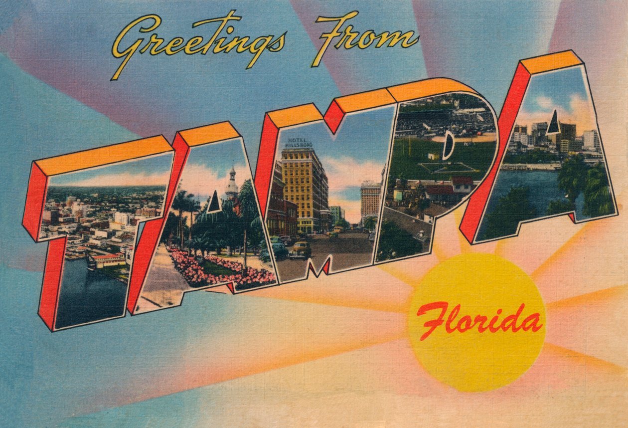 Saudações de Tampa, Flórida, c1940s de Unbekannt