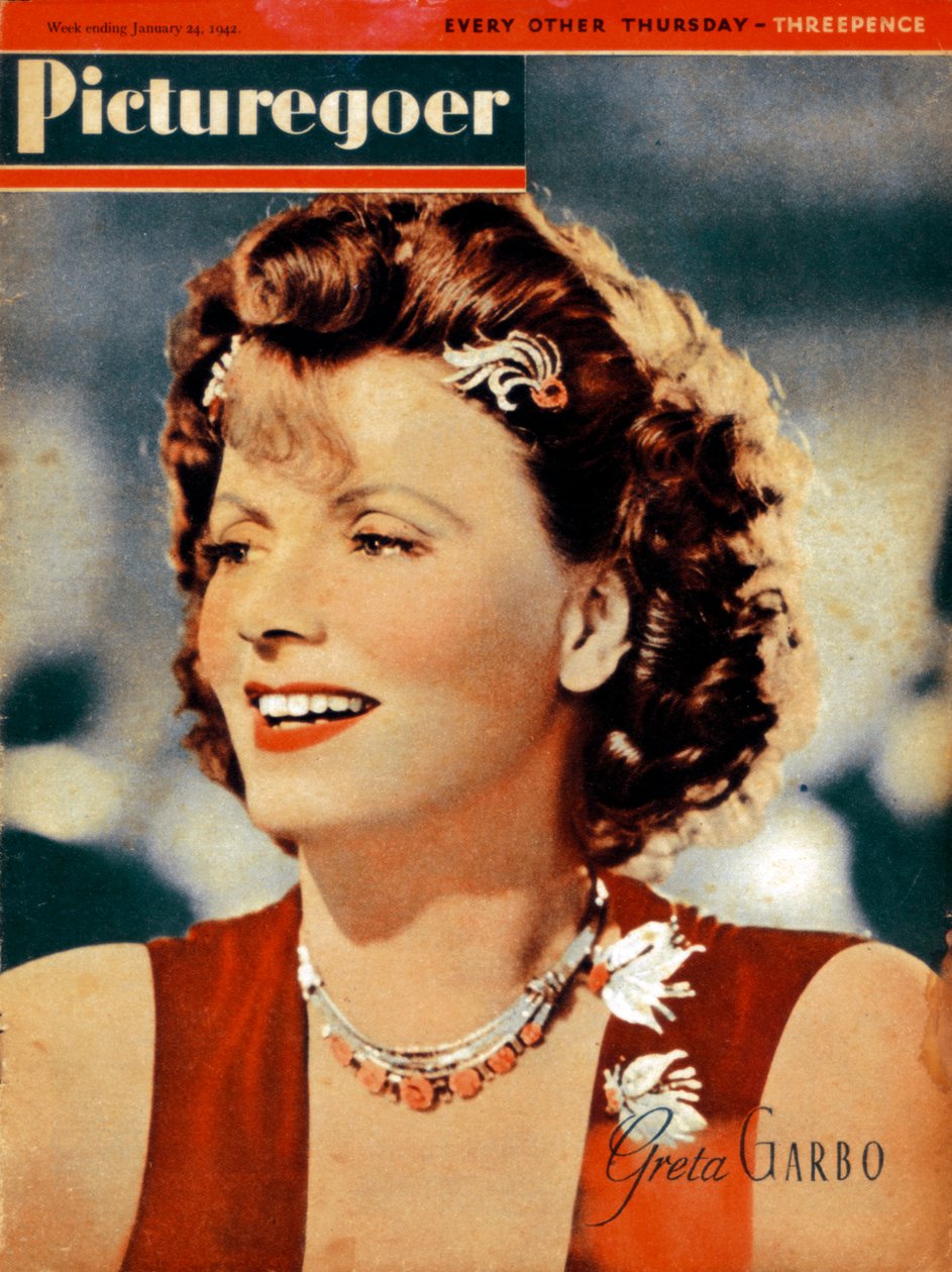 Greta Garbo 1905-1990, atriz americana nascida na Suécia, 1942 de Unbekannt