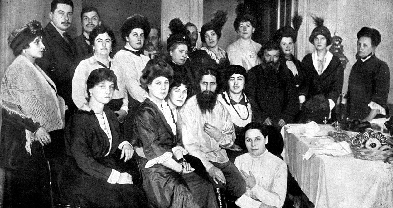 Grigori Rasputin, camponês russo, santo homem e místico de Unbekannt