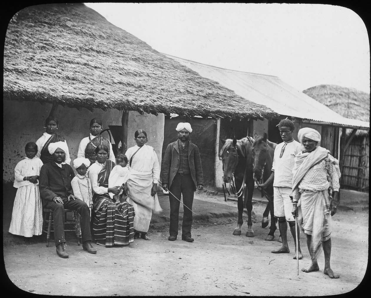 Grupo de coolies indianos, África do Sul, c1890 de Unbekannt