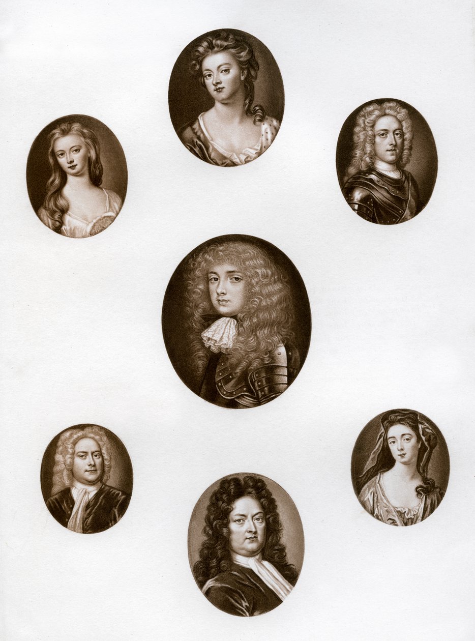 Grupo de retratos, finais do século XVII - início do século XVIII 1906 de Unbekannt