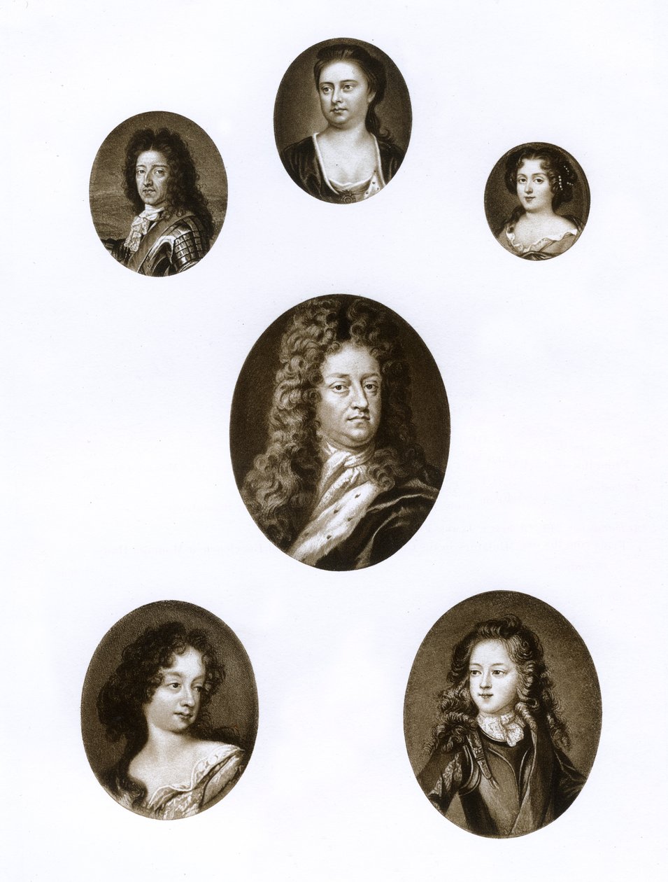 Grupo de retratos reais, final do século XVII - início do século XVIII 1906 de Unbekannt