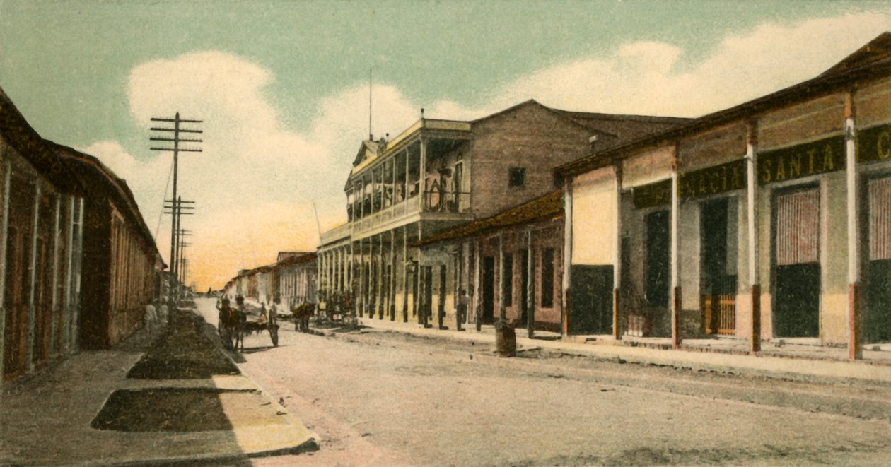 Guantánamo - Calle Calixto Garcia, 1907. de Unbekannt