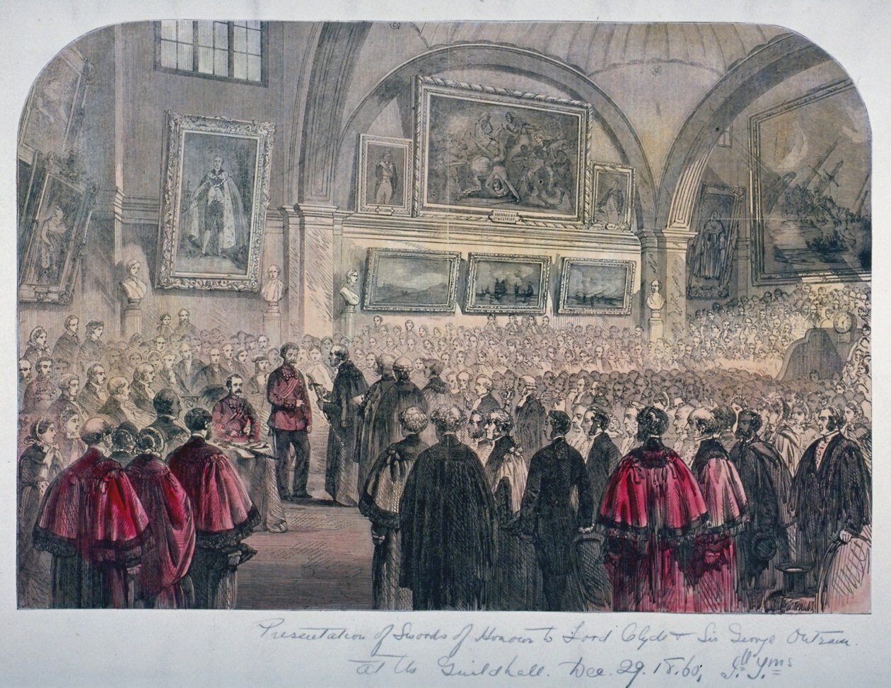 Guildhall Council Chamber, City of London, 1861 de Unbekannt