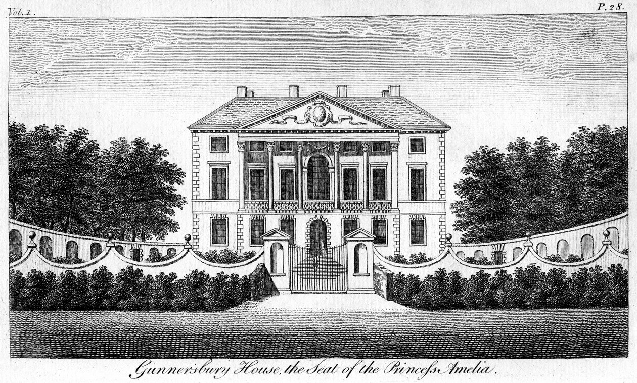 Gunnersbury House, a sede da princesa Amelia de Unbekannt