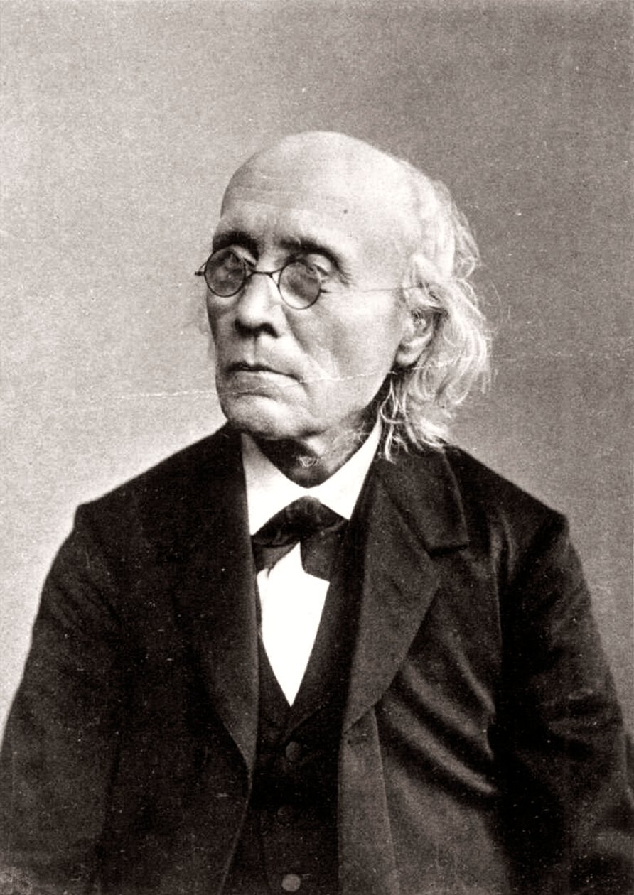 Gustav Theodor Fechner, psicólogo experimental alemão, c1883-c1884 de Unbekannt