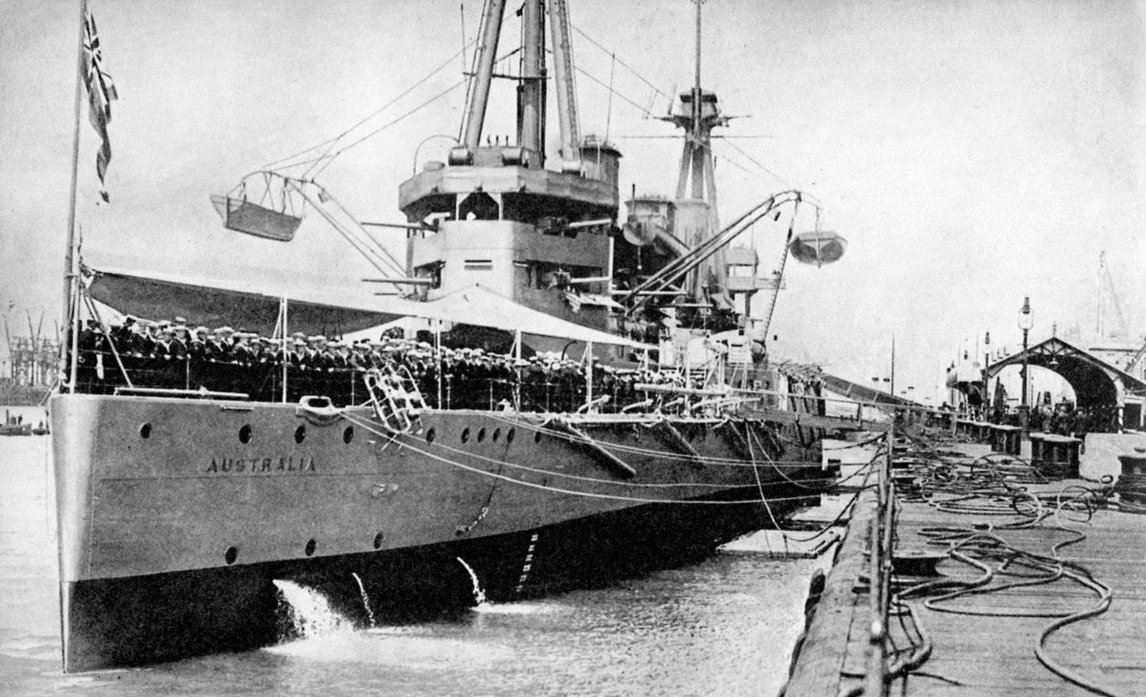 HMAS Austrália, cruzador de batalha de classe indefatável, junho de 1913 1936 de Unbekannt