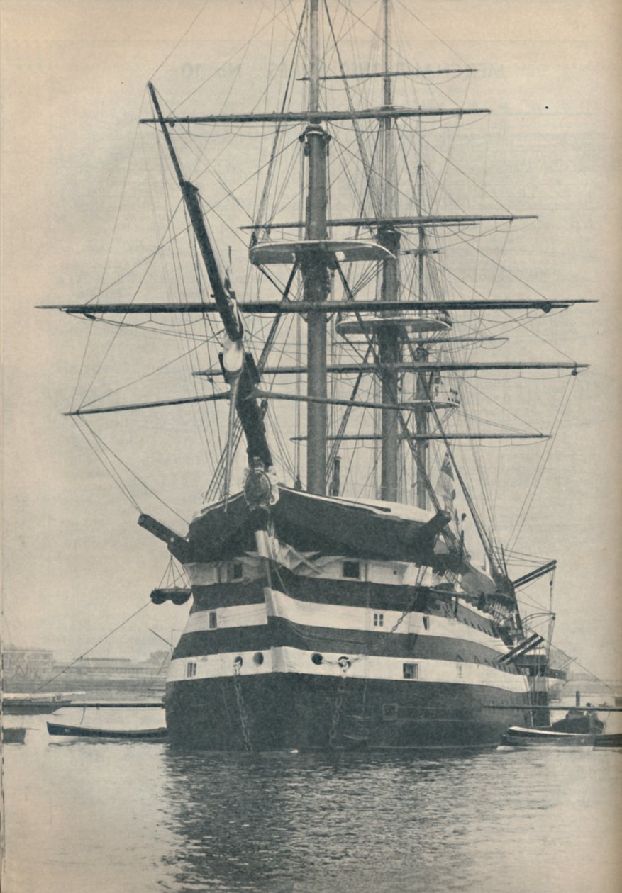 HMS Victory antes de ser removida para a doca seca em 1922, 1936 de Unbekannt