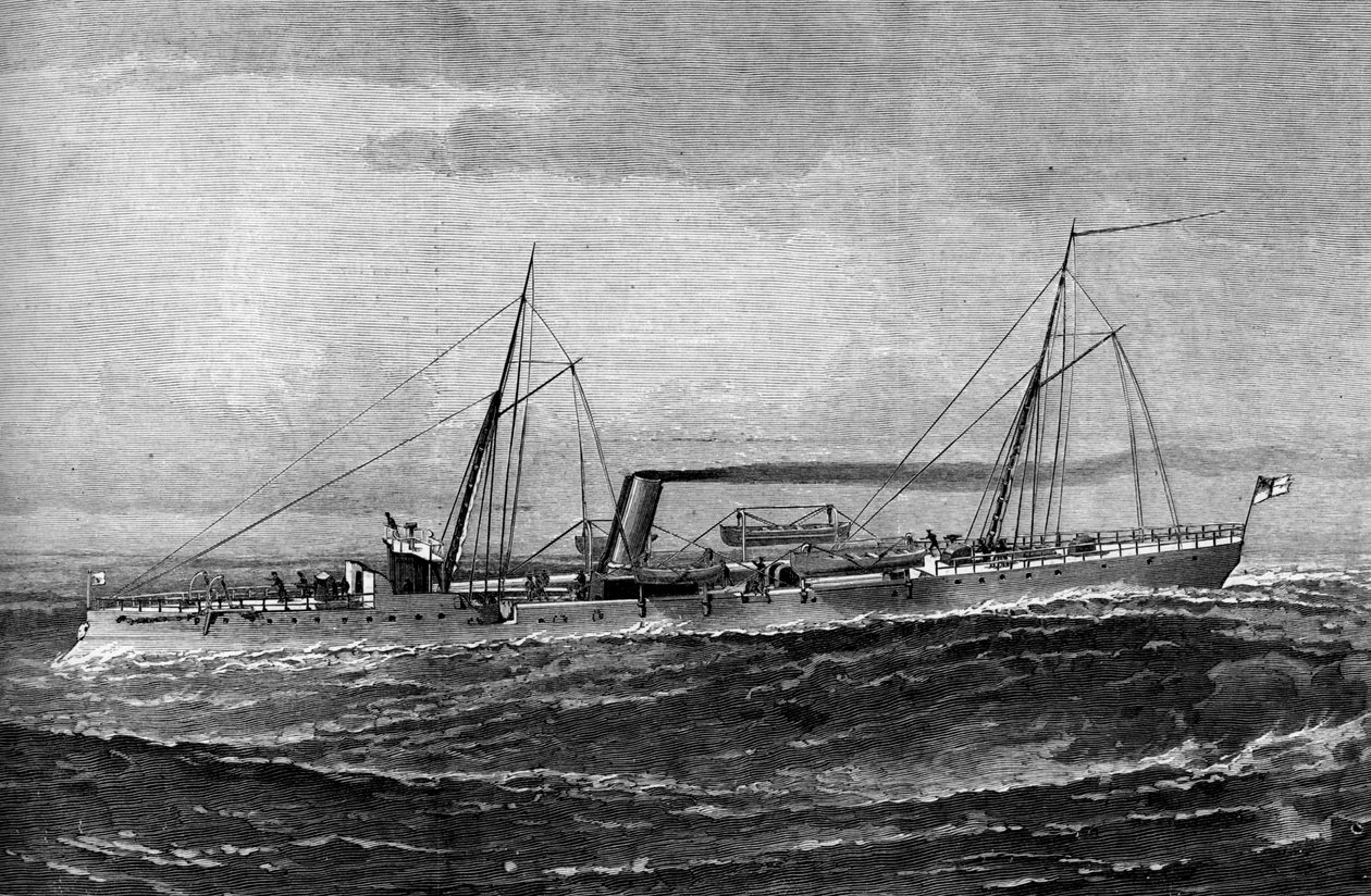 Cascavel de barco de arma de torpedo HM, 1887 de Unbekannt