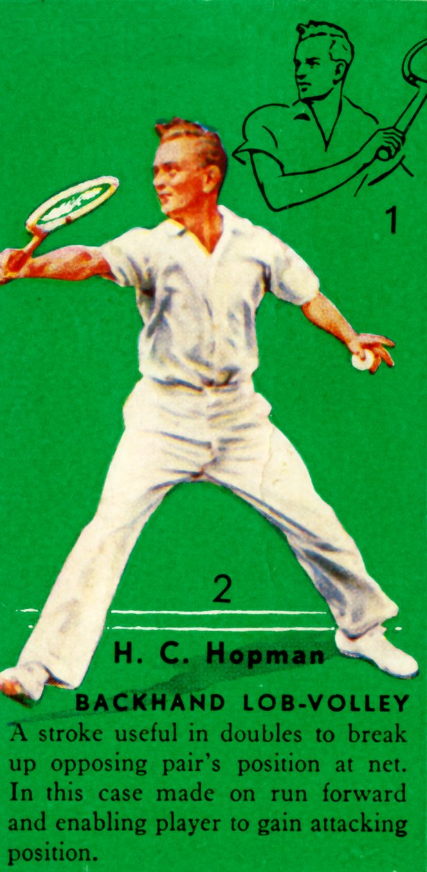 HC Hopman - Backhand Lob-Volley, c1935. de Unbekannt