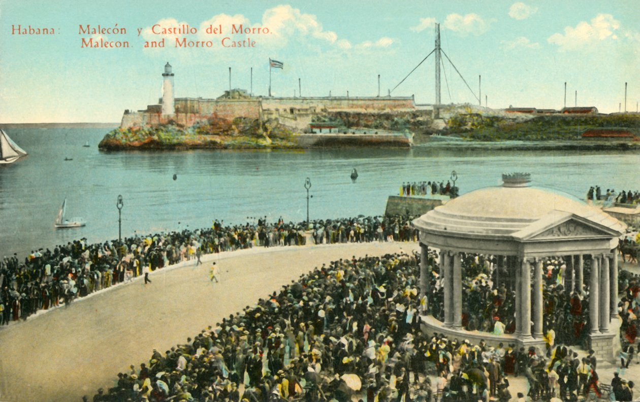 Habana: Malecon e Morro Castle, c1919. de Unbekannt