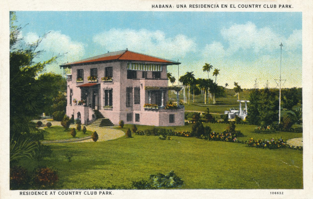 Havana: uma residência no Country Club Park. Residência no Country Club Park, c1910 de Unbekannt