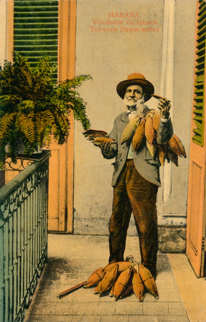 Havana Vendedor de tabaco Vendedor de rua do tabaco, c1910s de Unbekannt