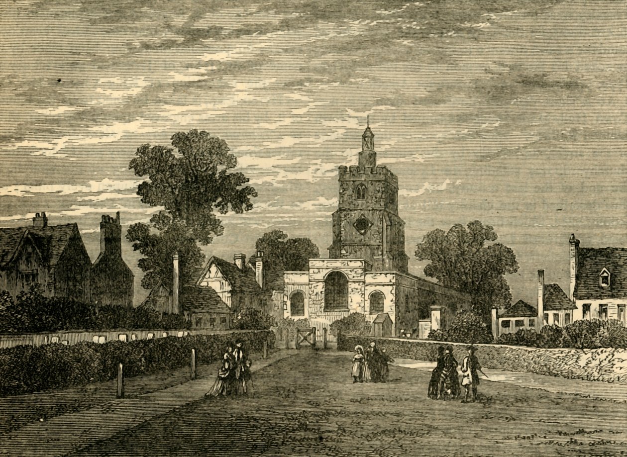 Igreja de Hackney, c1876. de Unbekannt