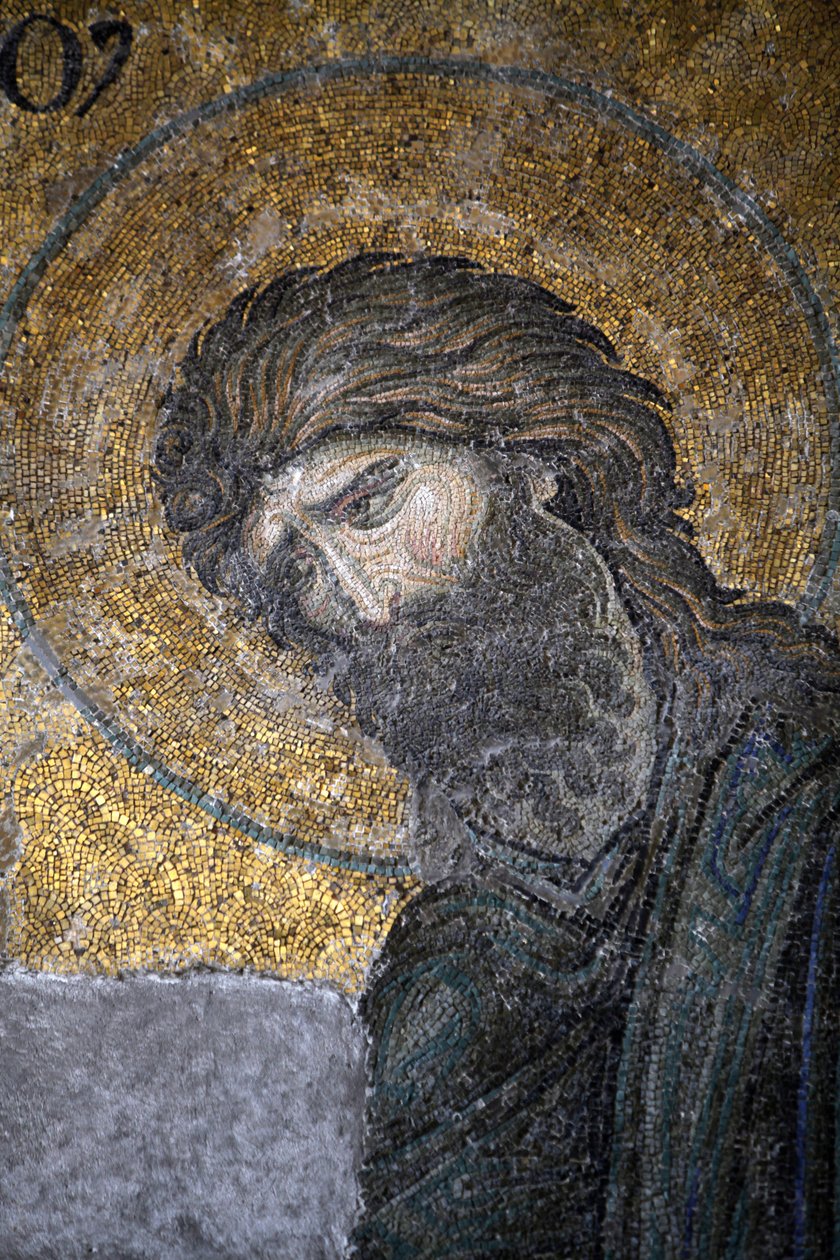 Mosaico Hagia Sophia Deesis - João Batista de Istambul Turquie de Unbekannt