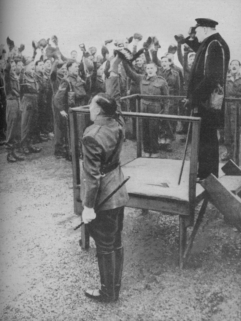 Aclamado pelos Novos Homens de seu Antigo Regimento, 1941. de Unbekannt