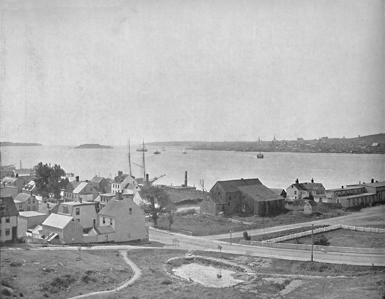 Porto de Halifax, Nova Escócia, perto de Dartmouth, c1897. de Unbekannt