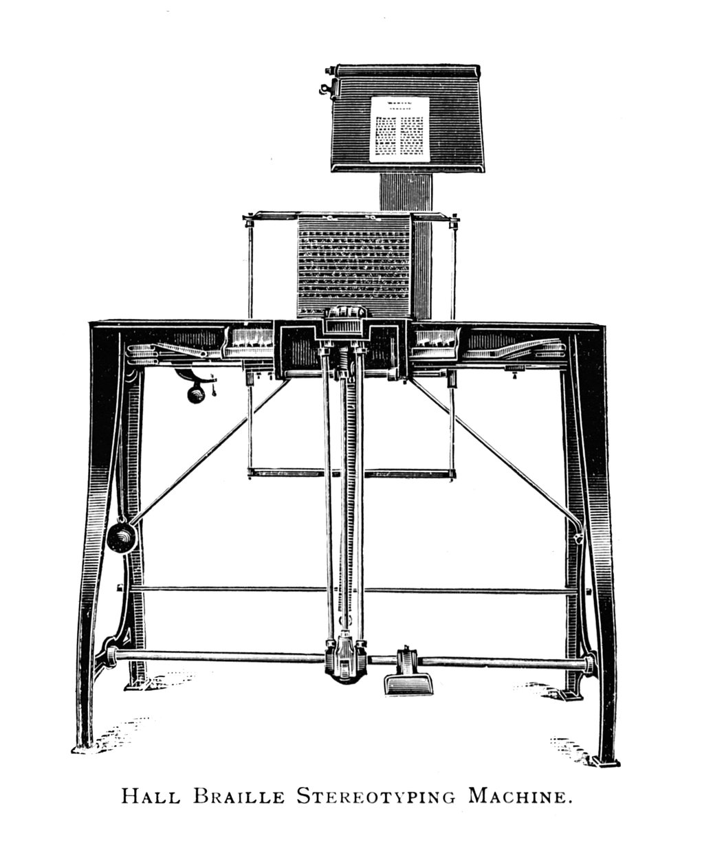 Máquina de estereotipagem de Braille, 1919 de Unbekannt