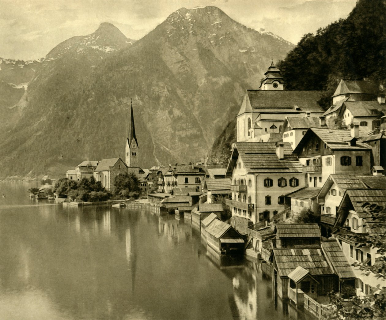 Hallstatt, Alta Áustria, c1935. de Unbekannt