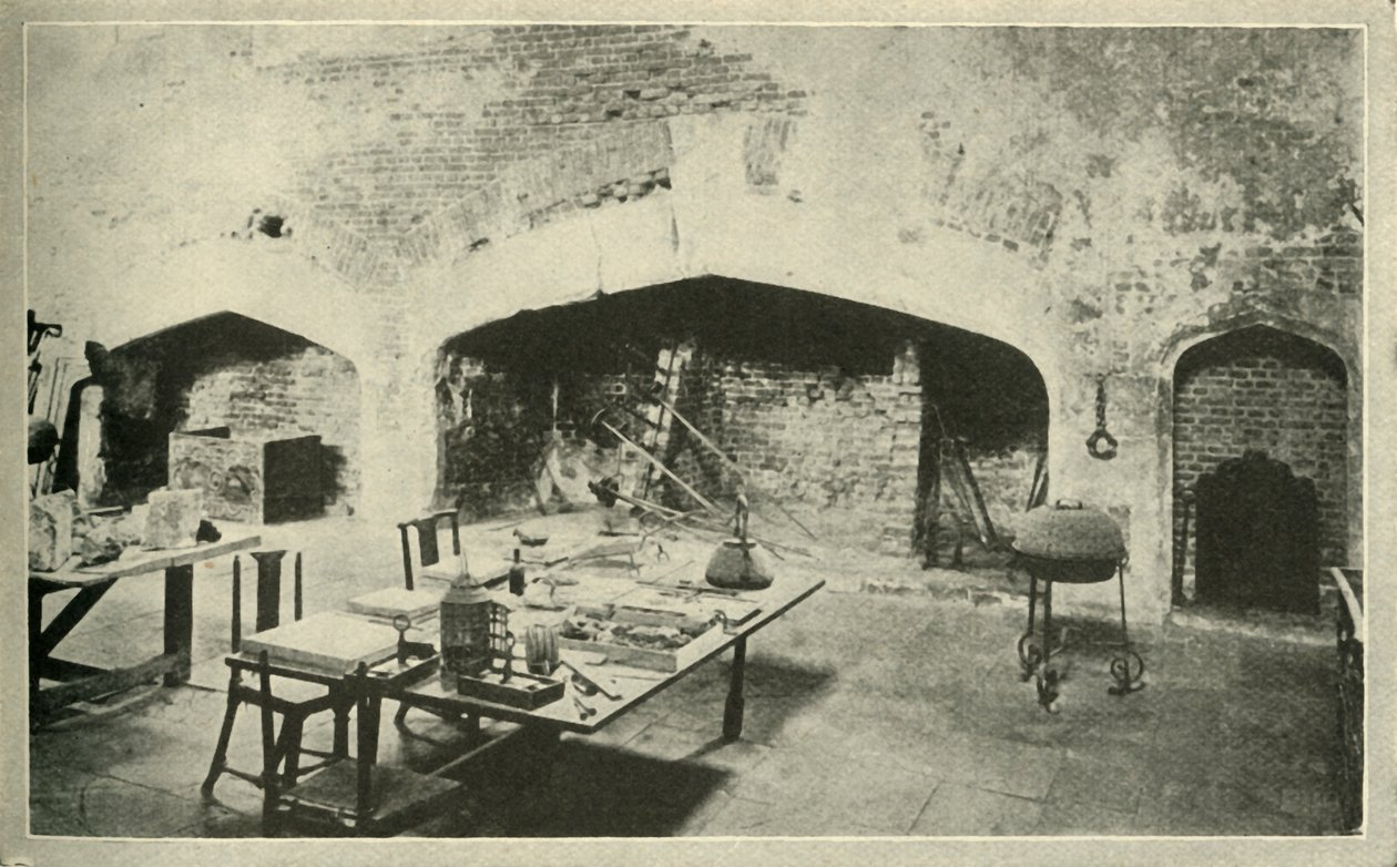 Hampton Court Palace - parte da cozinha do palácio, mantida exatamente como era no tempo de Wolseys de Unbekannt