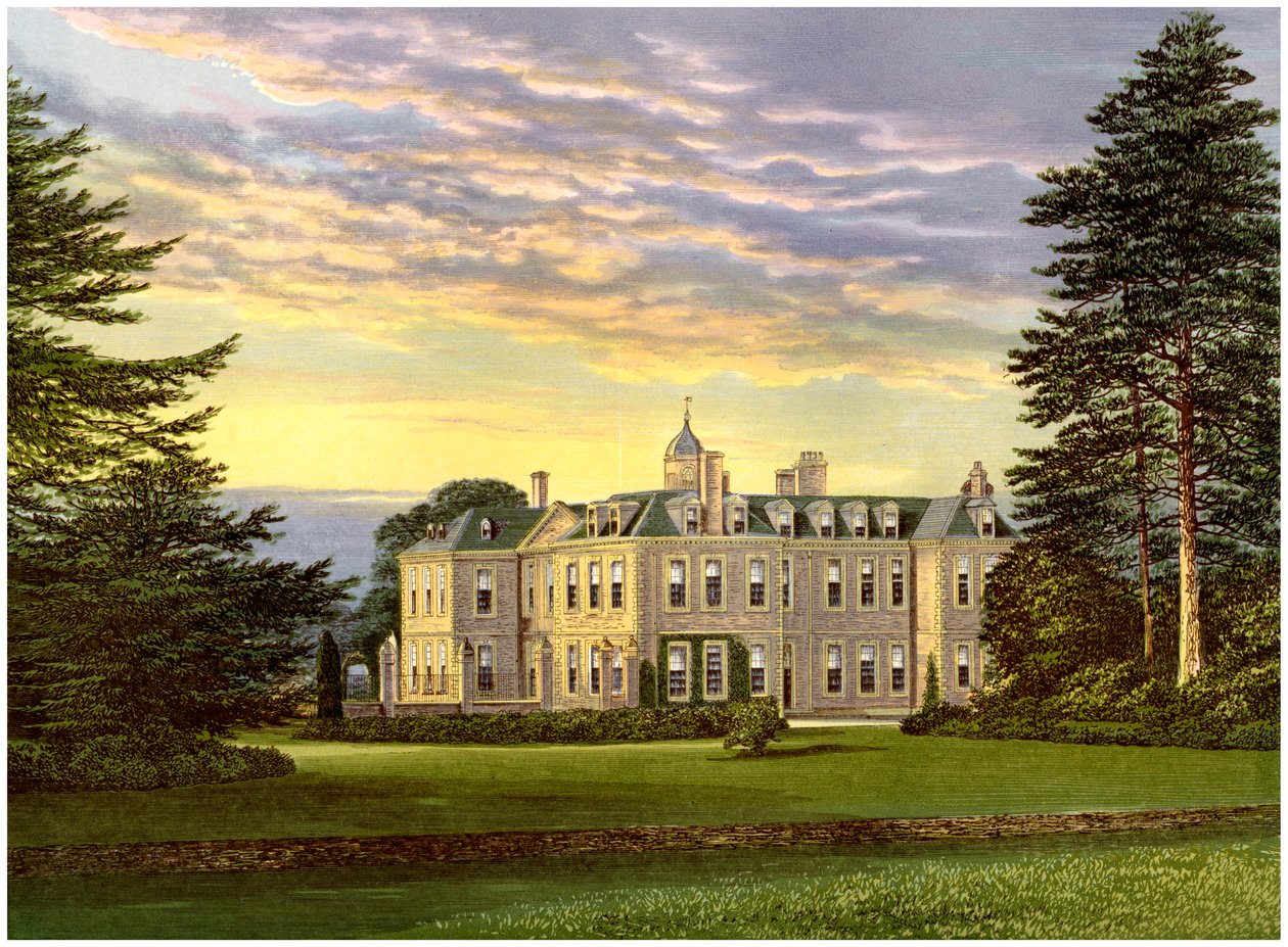 Hanbury Hall, Worcestershire, casa da família Vernon, c1880 de Unbekannt