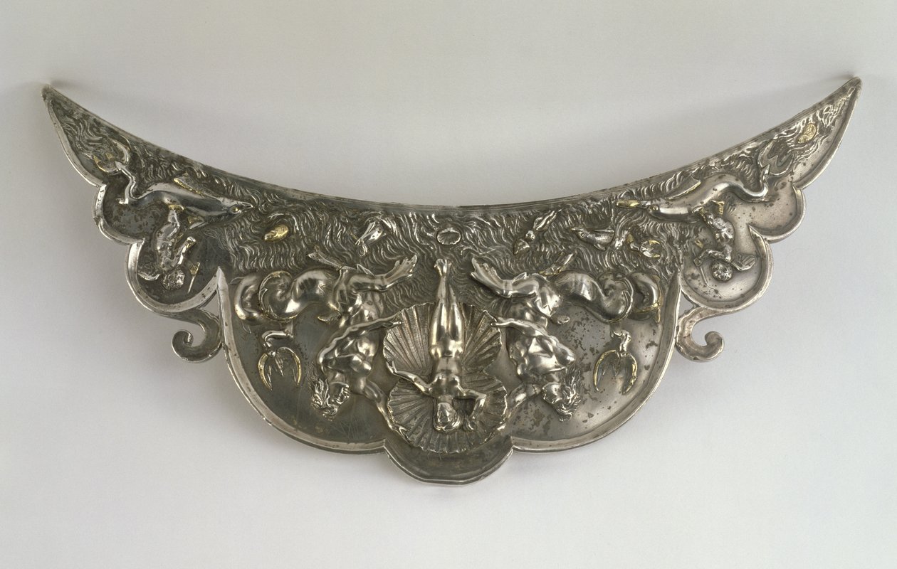 Cabo de uma placa mostrando o nascimento de Vénus, Galo-Romano, século II ou III d.C. (prata) de Unbekannt