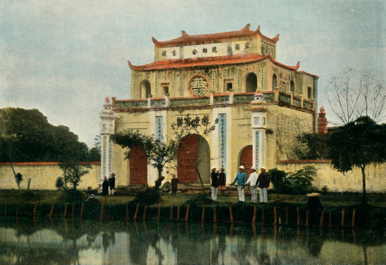 Hanói. Pagode Du Kinh Luoc, Hanói. Pagode Kinh Luoc, 1900. de Unbekannt