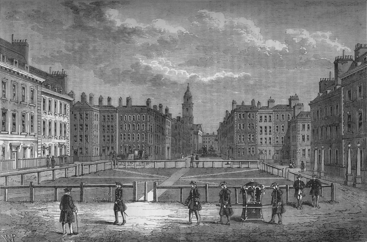 Hanover Square, Westminster, Londres, em 1750, c1800 1878 de Unbekannt