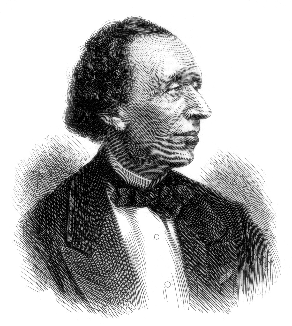 Hans Christian Andersen, poeta dinamarquês e autor de contos de fadas, 1875 de Unbekannt