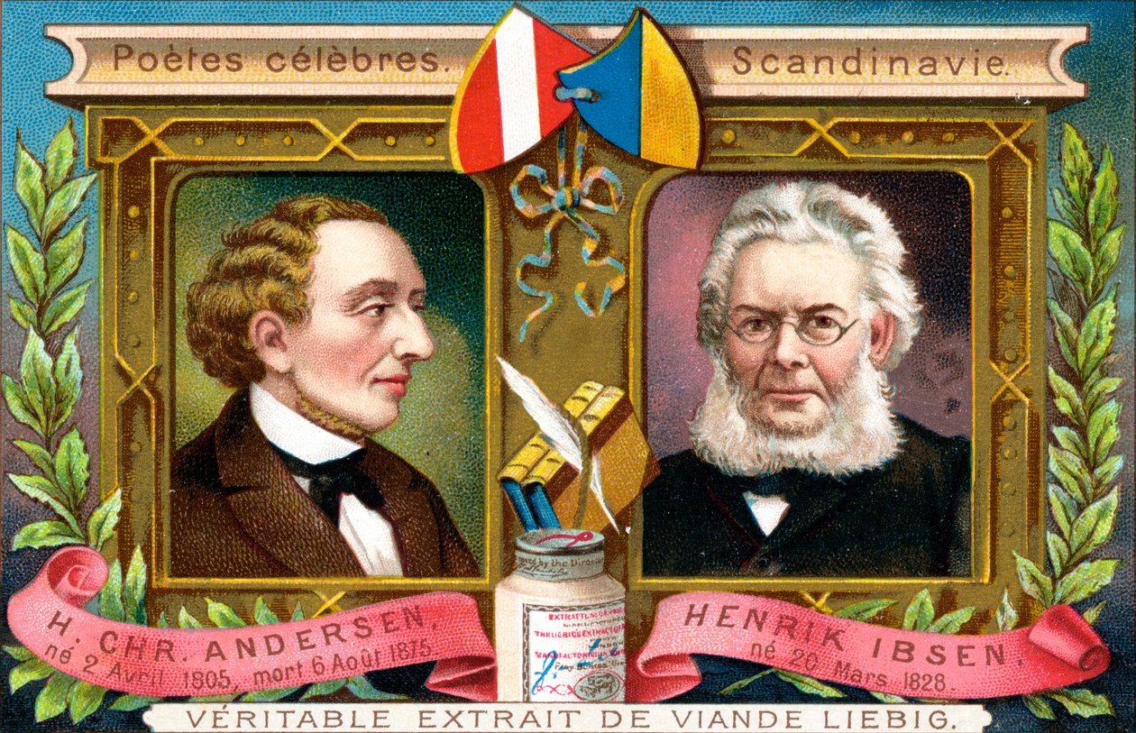 Hans Christian Anderson e Henrik Ibsen, c1900 de Unbekannt