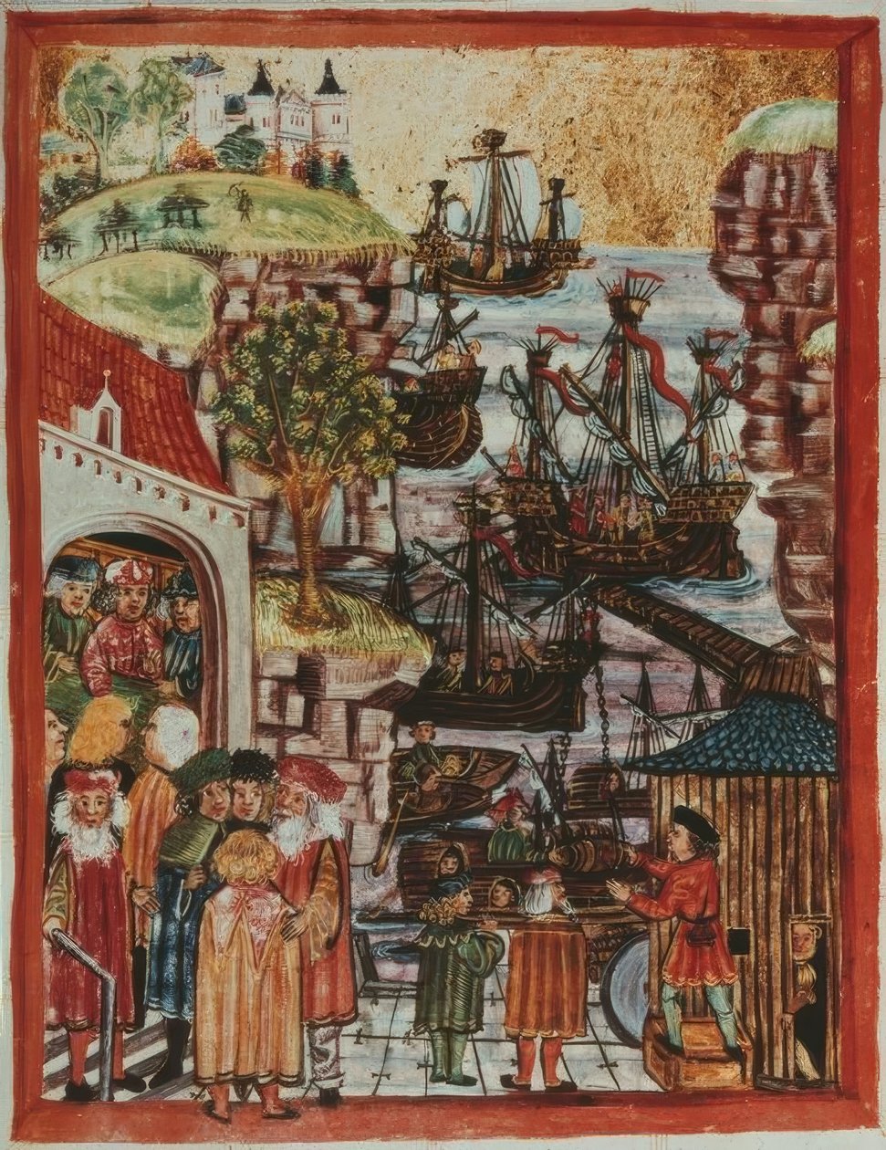 Navios hanseáticos 1497 - Buchmal. de Unbekannt