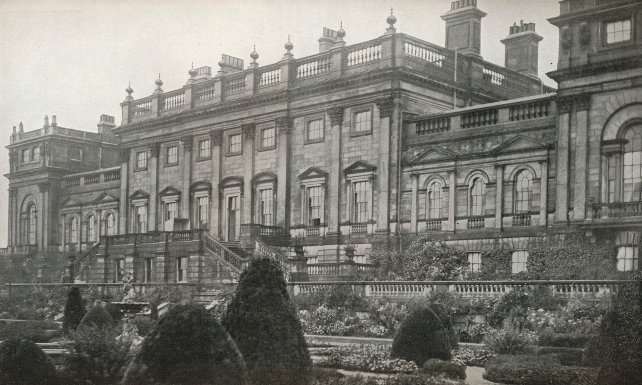 Harewood House, a residência da Rota. Hon. O Conde de Harewood, c1913 de Unbekannt