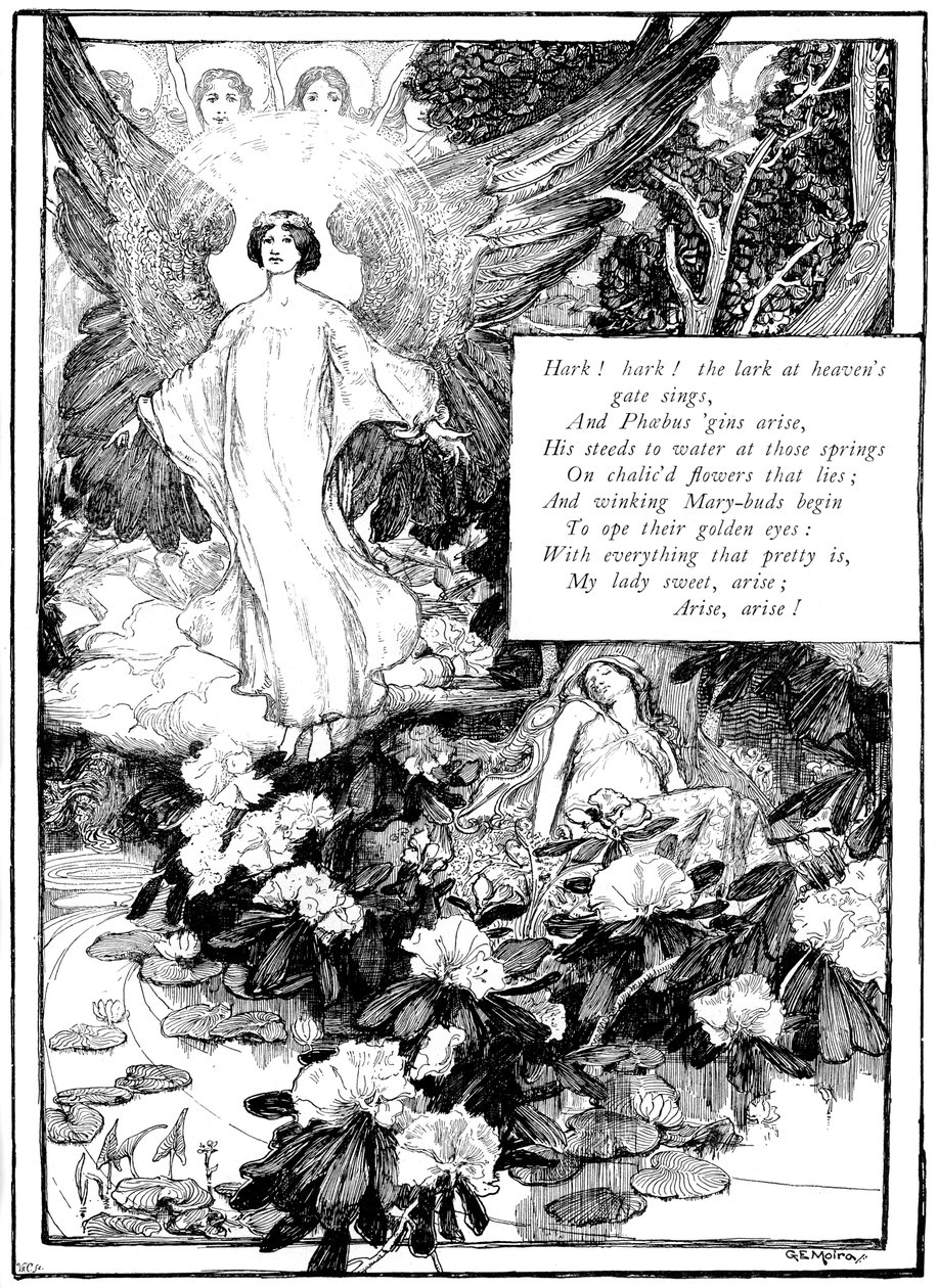 Hark! Cotovia, 1895 de Unbekannt