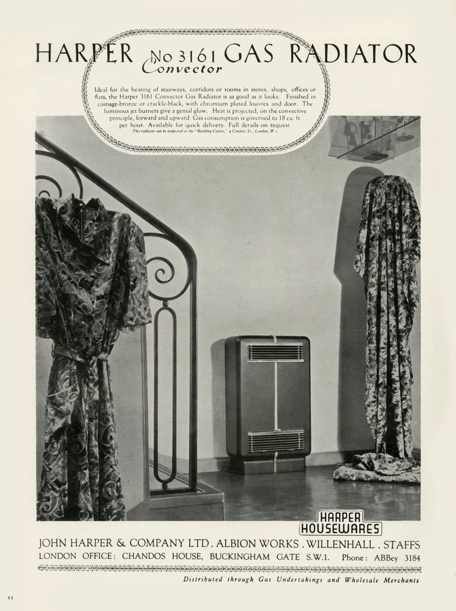 Radiador a gás convector Harper no 3161 - Harper Housewares, 1949. de Unbekannt