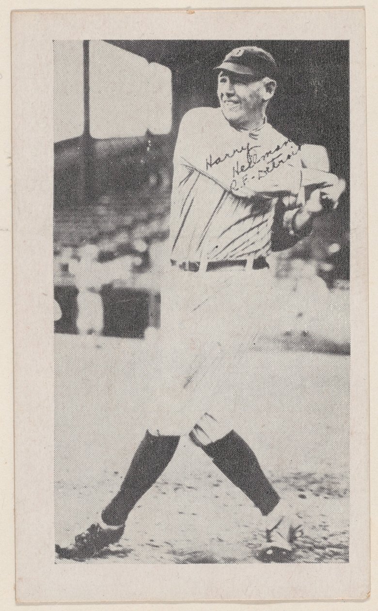 Harry Heilmann, R.F, Detroit, de cartões de tiras de beisebol W575-2, ca. 1921-22. de Unbekannt