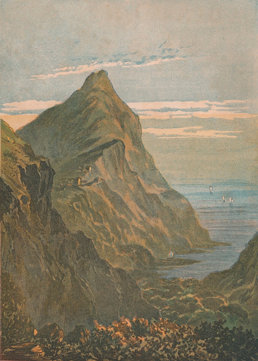 Hartland Point. Perto de Clovelly, North Devon, 1864. de Unbekannt