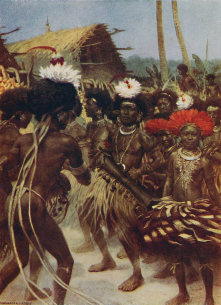 Harvest Dance, Nova Guiné, 1923. de Unbekannt